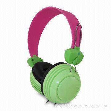 DJ Headphones with 3.5mm Stereo Plug, Used for MP3/MP4/DVD/CD Player